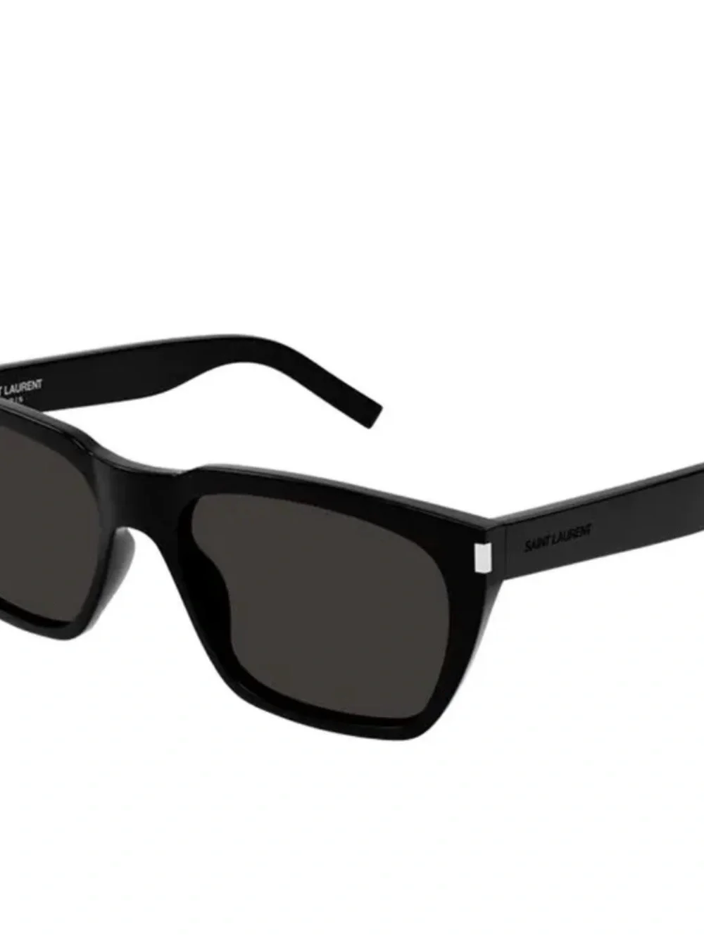 Saint Laurent Glossy Black Designer Sunglasses Arm Detail